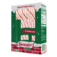 Box of 12 Peppermint Red & White Candy Canes