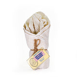 Cotton Dishcloths - Set of 4: White/White