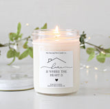 2-Pack of Home is Where the Heart Candles 4oz Made in USA