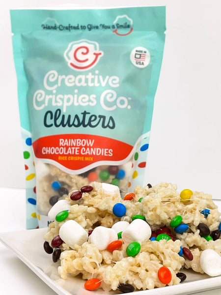 2-Pack "Clusters" Rainbow Mini Chocolate Marshmallow Candies Crispie Mix