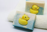 New: 2-Pack Organic Rubber Ducky Handmade Soap (Meyer Lemon) 5.5oz Each