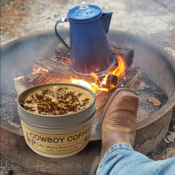2-Pack of Cowboy Coffee | USA MADE |  100% Soy Wax Candles: 4 oz.