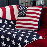 American Flag Throw Pillow 20" x 20" Made in USA