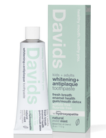 Davids kids + adults nano-hydroxyapatite premium toothpaste  /  mild mint / 4 oz Made in USA