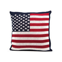 American Flag Throw Pillow 20" x 20" Made in USA