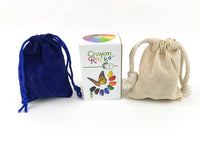 8 Colors of Crayon Rocks in a Muslin Bag -great starter set