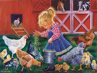 1088 Little Farm Girl 500 pc Puzzle