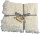 Sale: 100% Cotton Throw Blankets – 50″ x 60″: Natural, Made in USA