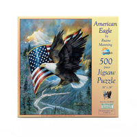 New: 0966 American Eagle 500 pc Puzzle Designed & Crafted in USA!