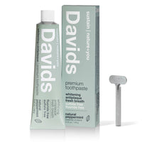 New: Davids premium toothpaste  /  peppermint 5.25oz Made in USA