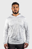 250 Anniversary Small Logo PERFORMANCE MESH WHITE OUT SUN HOODIE 672MSHWAL