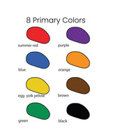 Just Rocks in a Box   8 Colors /8 of each color- 64 Crayons