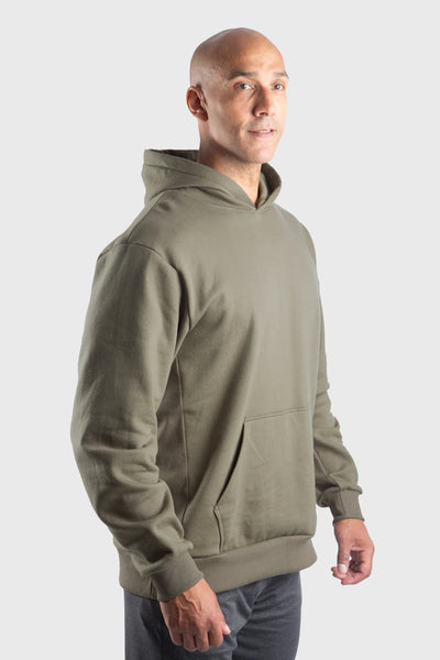 Mid-Weight Fleece Hoodie Moss 692PHHO Made in USA