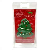 Christmas Tree Artisan Dog Treat: Individually Wrapped Baked in USA