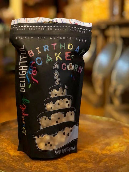 2-Pack of Birthday Cake Popcorn Two 8oz Bags Made in USA