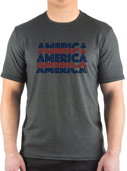 AMERICA SoftTECH™ Short Sleeve Tee 753HLSSCHAB  Made in USA