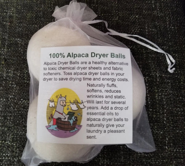 Two 3-Packs of Alpaca Dryer Balls Made in USA