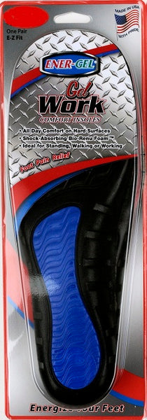 Ener-Gel Gel Work Comfort Insoles Made in USA by Paragon