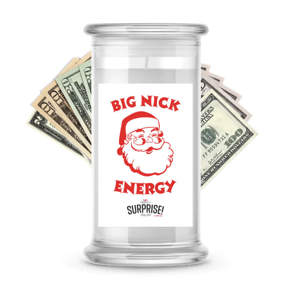 BIG NICK ENERGY Cash Money Candles Christmas Designs Made in USA