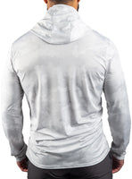 AMERICAN MADE PERFORMANCE MESH WHITE OUT SUN HOODIE 672MSHWAMXS