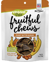 New Peanut Butter Banana - Veggie Pals Dog Treat Made in USA