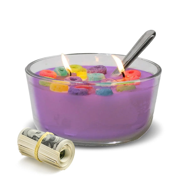New Calming Lavender Scent Cereal Cash Candles - Made in USA