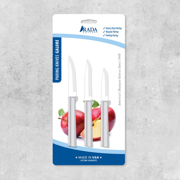 3-Pack Stainless Paring Knives "ProPack" at Very Special Price Made in USA DS01