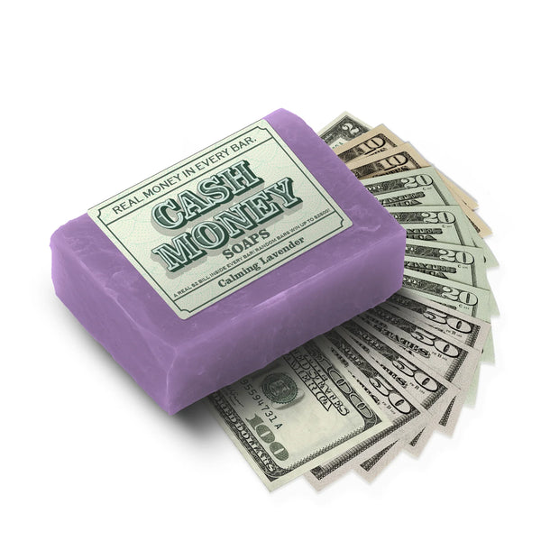 2-Pack of Calming Lavender Cash Money Soaps Made in USA