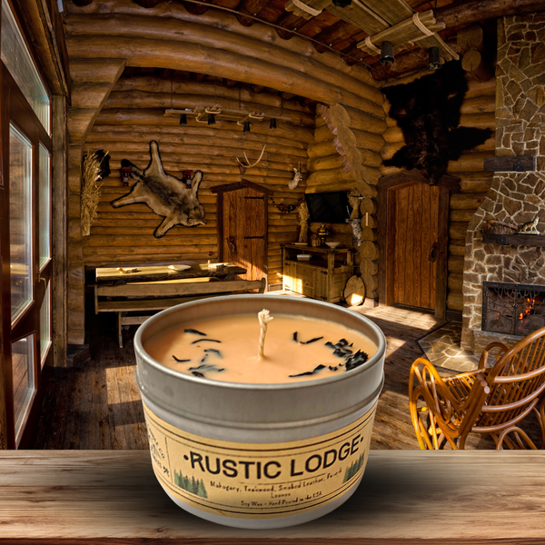 2-Pack Rustic Lodge - USA MADE - Soy Wax Candles: 4 OZ.
