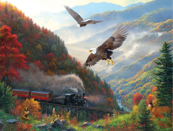 0274 Great Smoky Mountain Railroad 500 pc Puzzle Made in USA