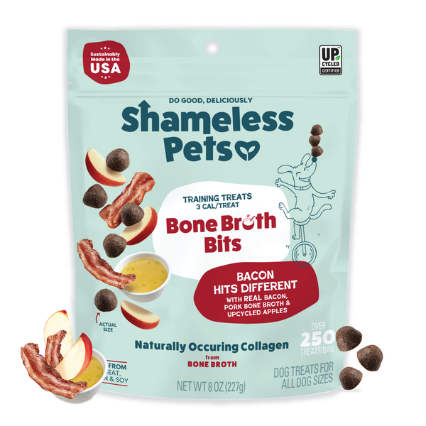 2-Pack of Bacon Hits Different Bone Broth Dog Training Treats Made in USA