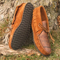 Women's Suede Ankle Moccasin American-Made by Footskin 1230-CFS