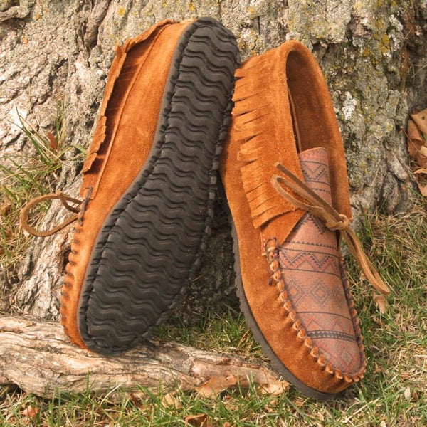 Women's Suede Ankle Moccasin American-Made by Footskin 1230-CFS