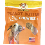 2-Pack 8oz Peanut Butter Soft Chewy Dog Treats Made in USA