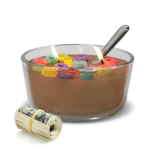 New Cinnamon Bun Cereal Cash Candle - Made in USA