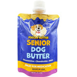 2-Pack of 8oz Senior Dog Peanut Butter Squeeze Packs Made in USA