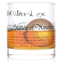 Sale: Declaration Of Independence Rocks Glass 11oz Made in USA