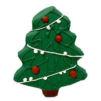Christmas Tree Artisan Dog Treat: Individually Wrapped Baked in USA
