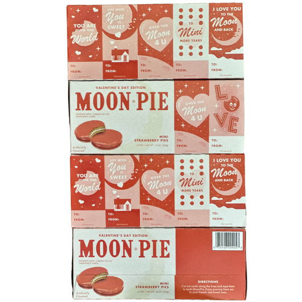 Fun, Valentine Mini Strawberry MoonPies 2-Pack (24 minis total)