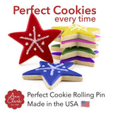 New Perfect Cookie Rolling Pin 5/16" for Thicker Cookies by Ann Clark