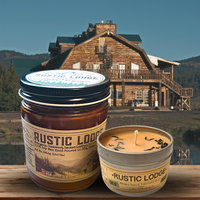 2-Pack Rustic Lodge - USA MADE - Soy Wax Candles: 4 OZ.