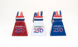 AMERICA 250 Cowbell: White Made in USA
