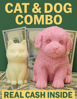 GIANT DOG CASH WAX MELT AND CUTE CASH WAX MELT COMBO PACK (PET BUNDLE SET)