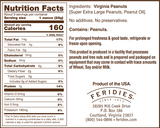 New: 9oz Unsalted Virginia Peanuts, Grown in USA