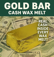 2-Pack Giant Gold Bar Shaped Cash Wax Melt Made in USA