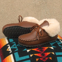 Children's 2-Eyelet Sheepskin Slippers #3310-CFS Made in USA