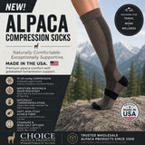 New Alpaca Compression Socks Made in USA