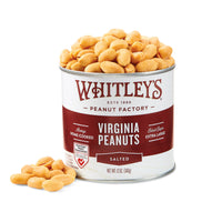 Whitley's Tin of Salted Virginia Peanuts 12oz Grown & Prepared in USA