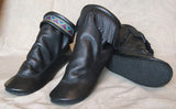 Women's Rubber Sole Black Teepee Boots American-Made by Footskins 2250-NCS(BK)