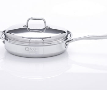 Sale: 3.5Qt Stainless Steel Saute Pan w/Cover USA Made